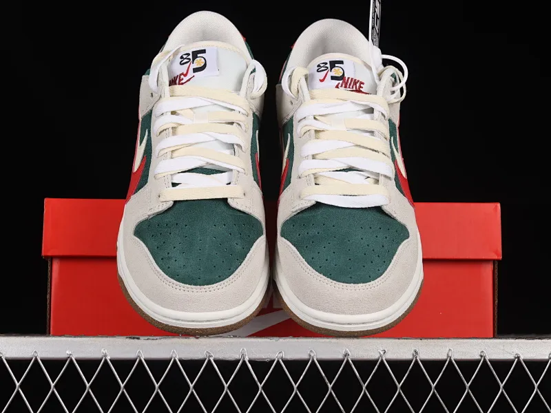 All categories Nk SB Dunk series Nk SB Dunk Low low-top sneakers Nk SB Dunk Low "85" gray green double hook SB low-top sports and leisure sneakers DO9457-127